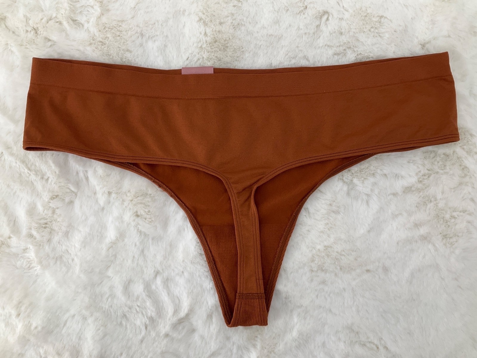 Auden Seamless Thong Womens Plus size 3X (24-26) Rust brown New with tags