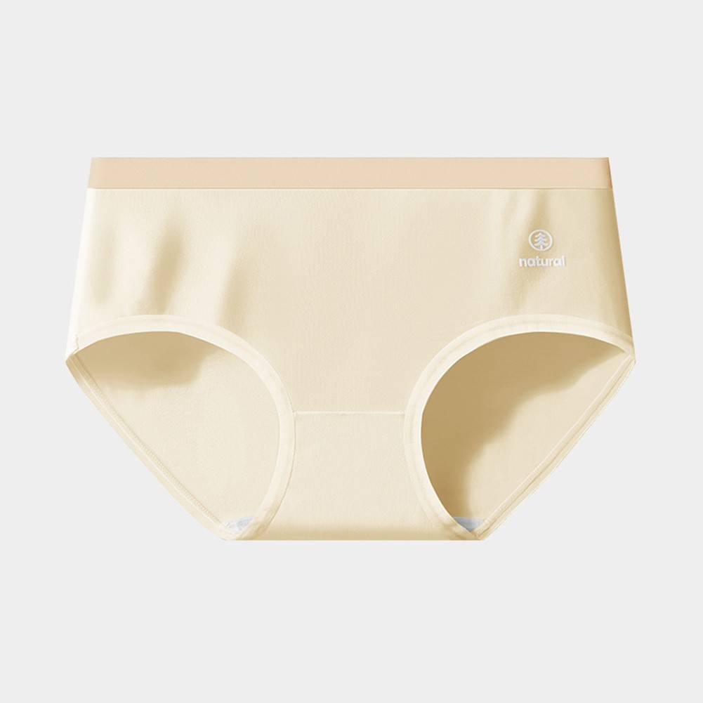 For Women Plus Size Cotton Underwear Breathable Solid Color Seamless Fit