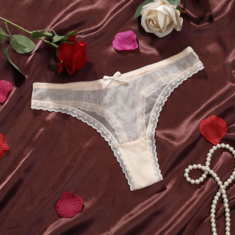 6 Pack Lot Sexy Womens See Through Sheer Panties Brief G string Thongs Underwear