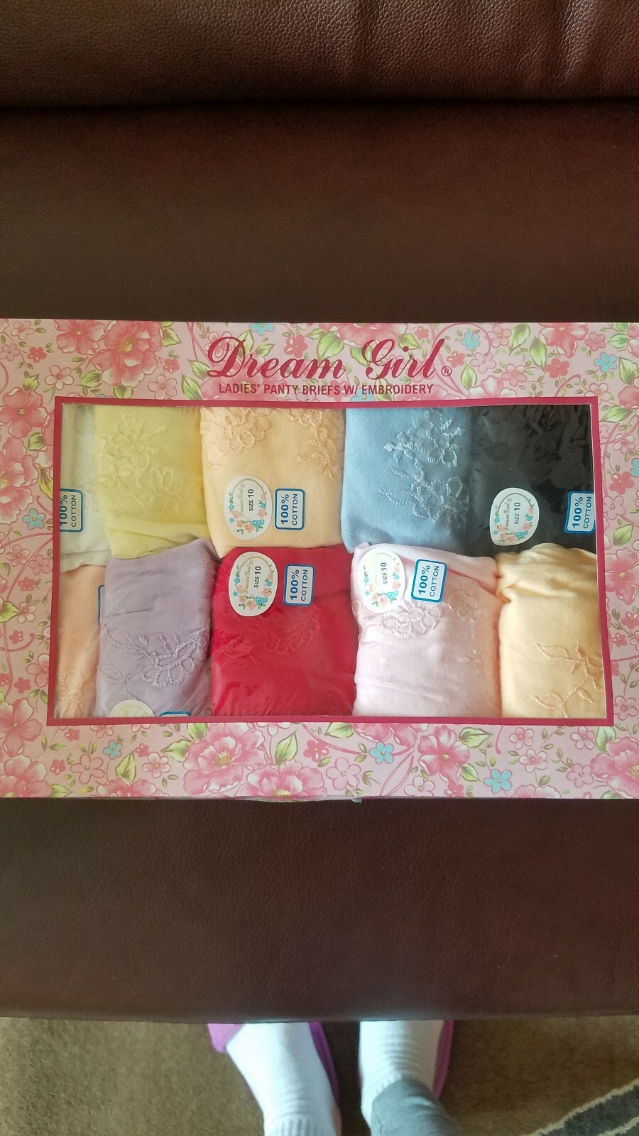 NWT Plus Women’s Briefs 10 Pairs Lot Size 10 Cotton Pretty Colors XXXL Underwear