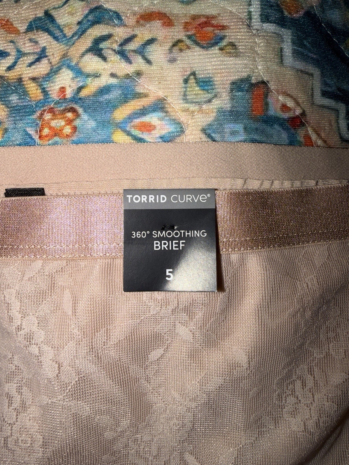 NWT Torrid Curve Nude Rose Dust 360 High Rise Smoothing Brief Panty Panties 5 5X