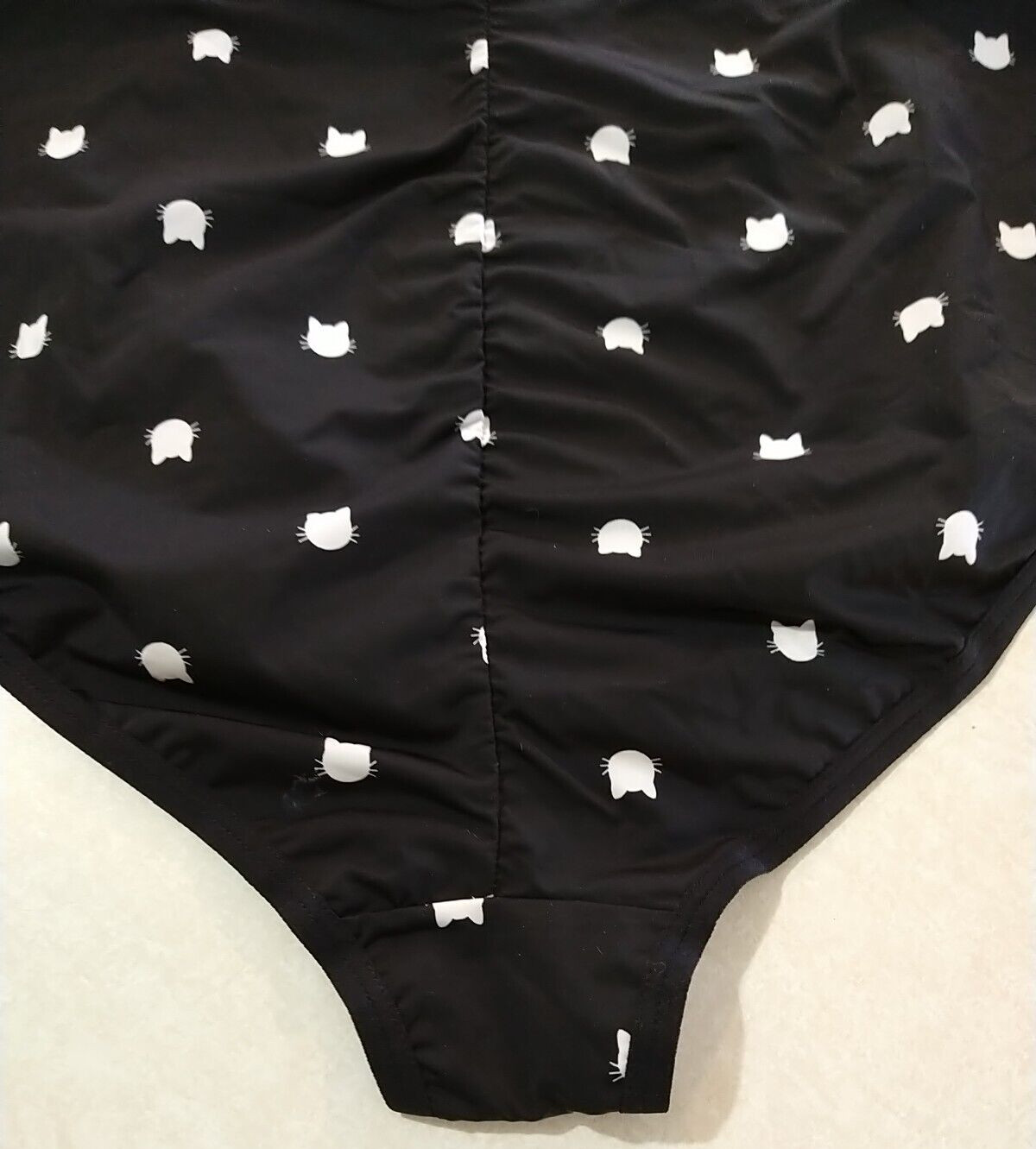 Torrid Adorable Black Cat Phase Print Retro High Rise Brief Panty Plus SZ 1 NEW