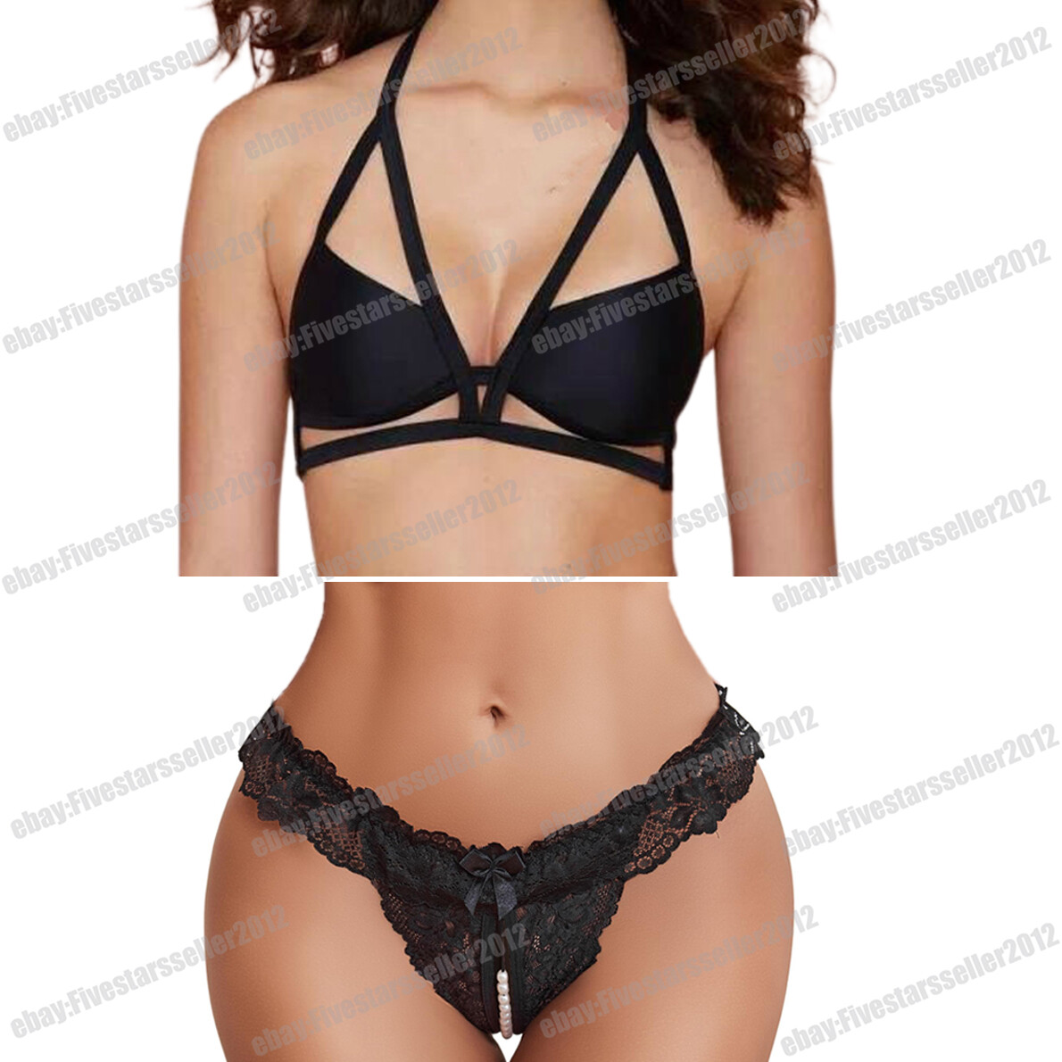 Women’s Sexy-Lingerie Babydoll G-string Sleepwear Underwear Lace Dress Nightwear