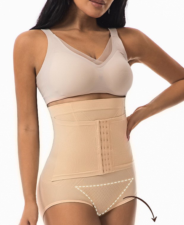Women Panty Girdle Abdomen High Waist Tummy Control Plus size Underpants 33551