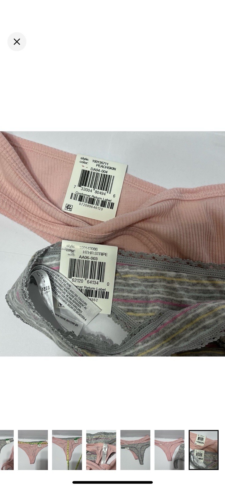Jenni Intimates & Chapter Club Thong Panties Size L Lot Of 2