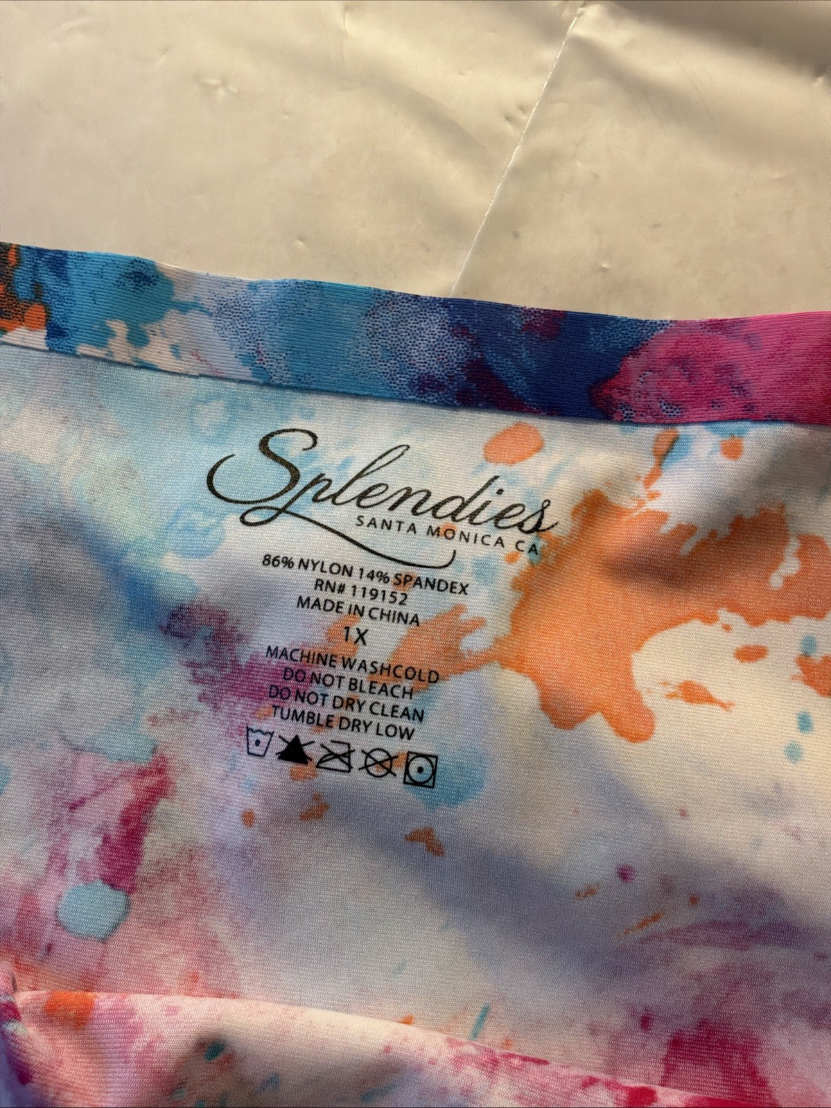 Splendies Women’s Paint Splash Panties Size 1X NWT