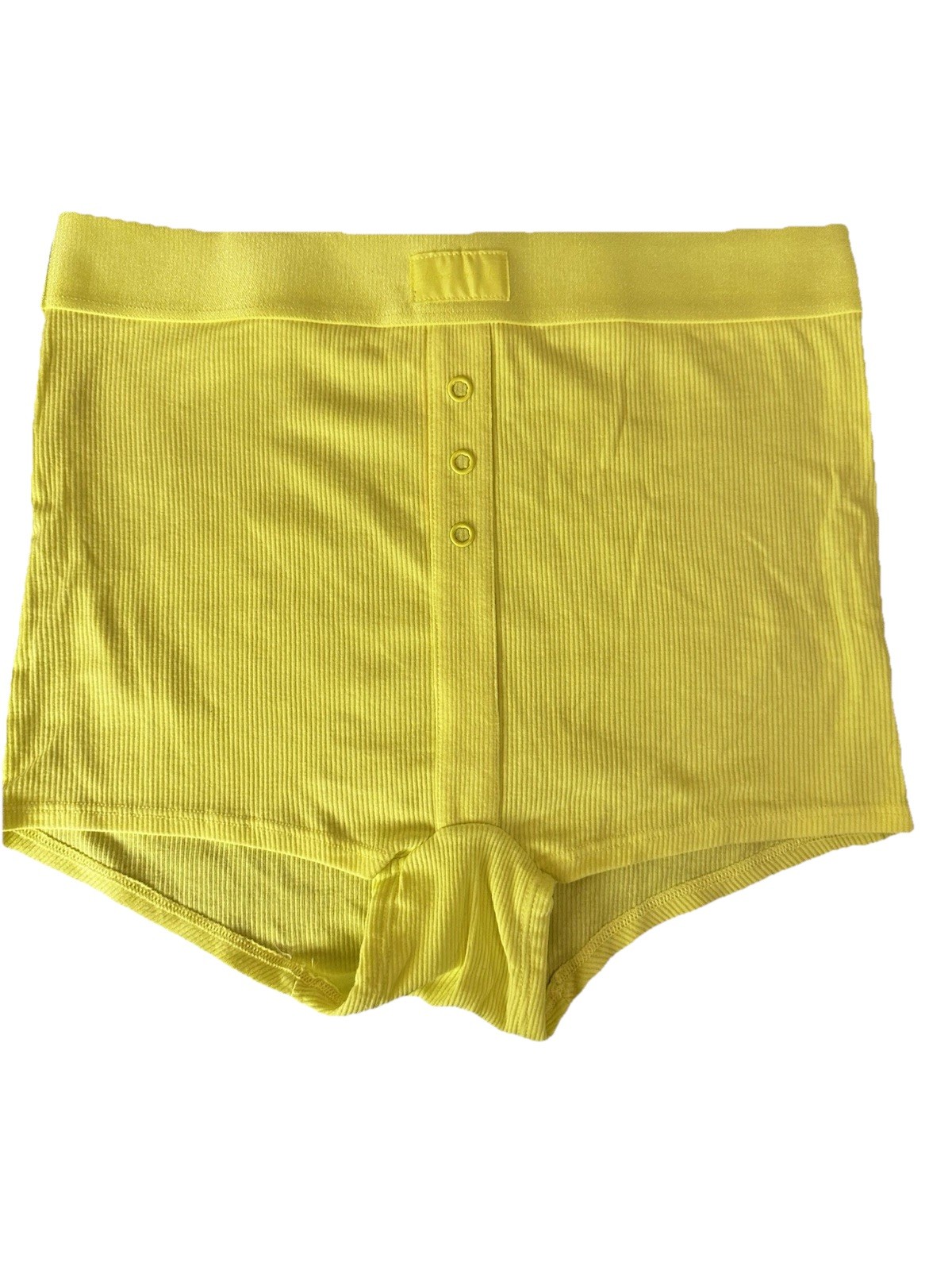 Victoria’s Secret PINK Ribbed High-Waist Boyshort Panty Yellow Size M Medium