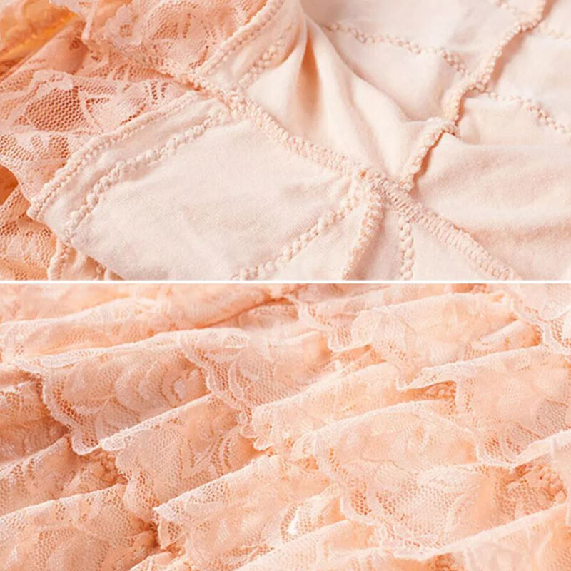 3PCS LOT Womens Lace Shorts Underwear Ruffle Layered Panties Lingerie Briefs
