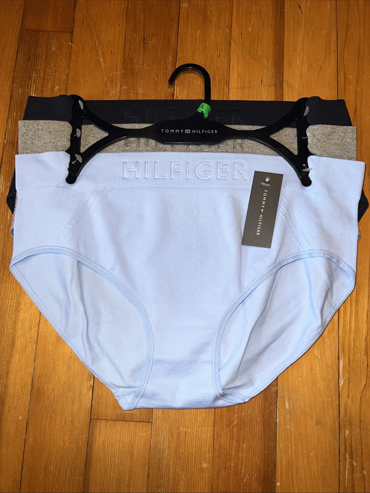 3 PK Tommy Hilfiger Hipster Multi Color Panty SIZE LARGE