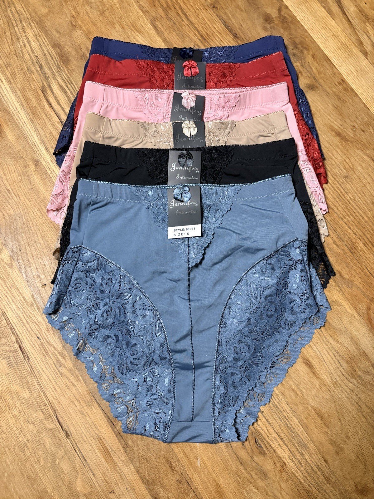 Jennifer High-Waisted Lace Panties 6 Pack