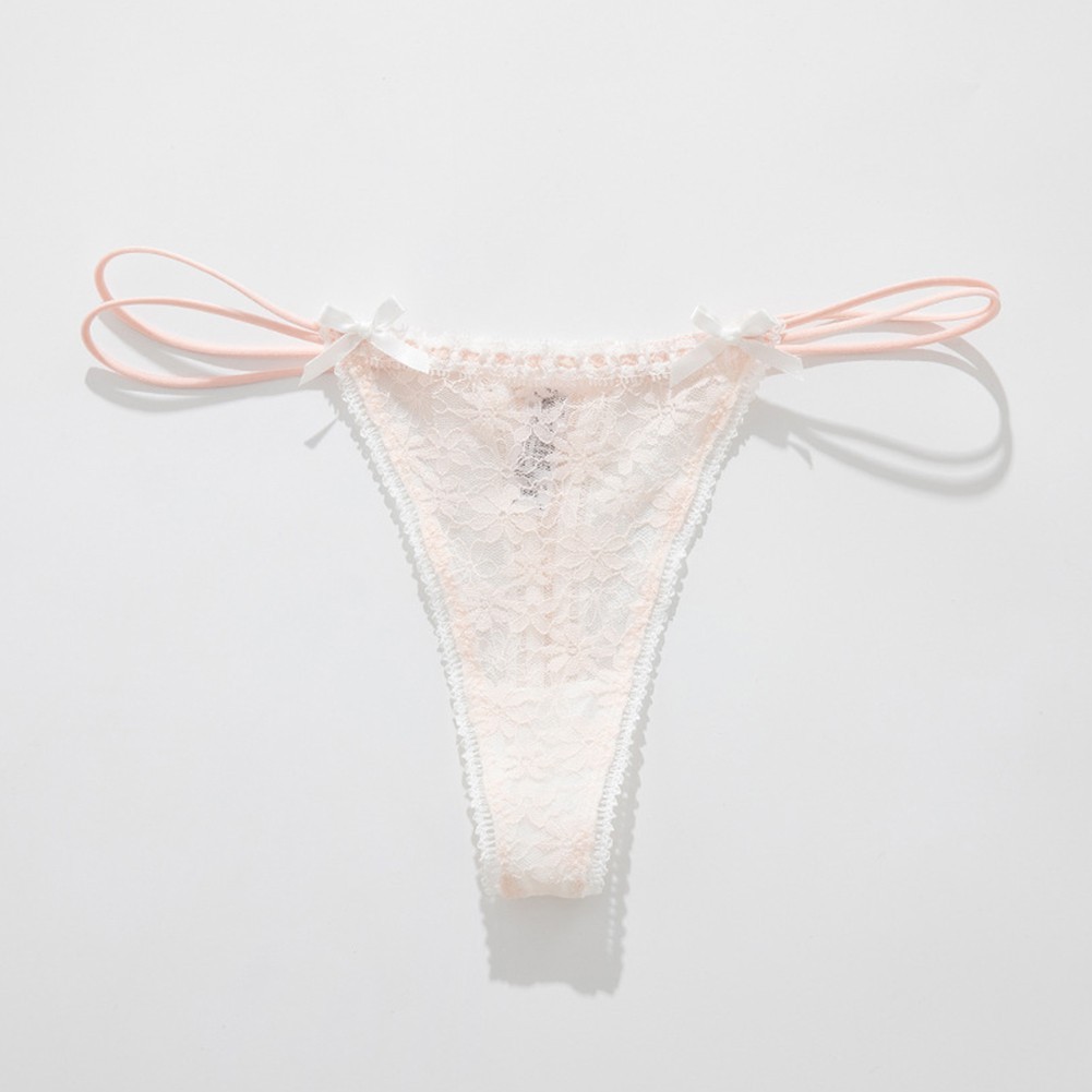 Womens Elegant Strappy Thong Panties with Breathable Fabric for Daily Wear