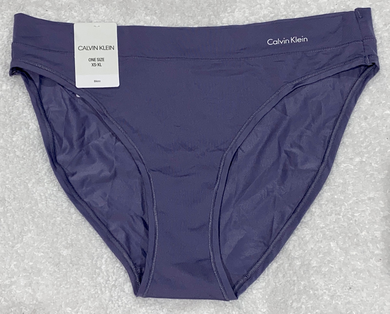 CALVIN KLEIN One Size Bleached Denim Bikini Panty NEW Womens O/S fits Sz XS-XL