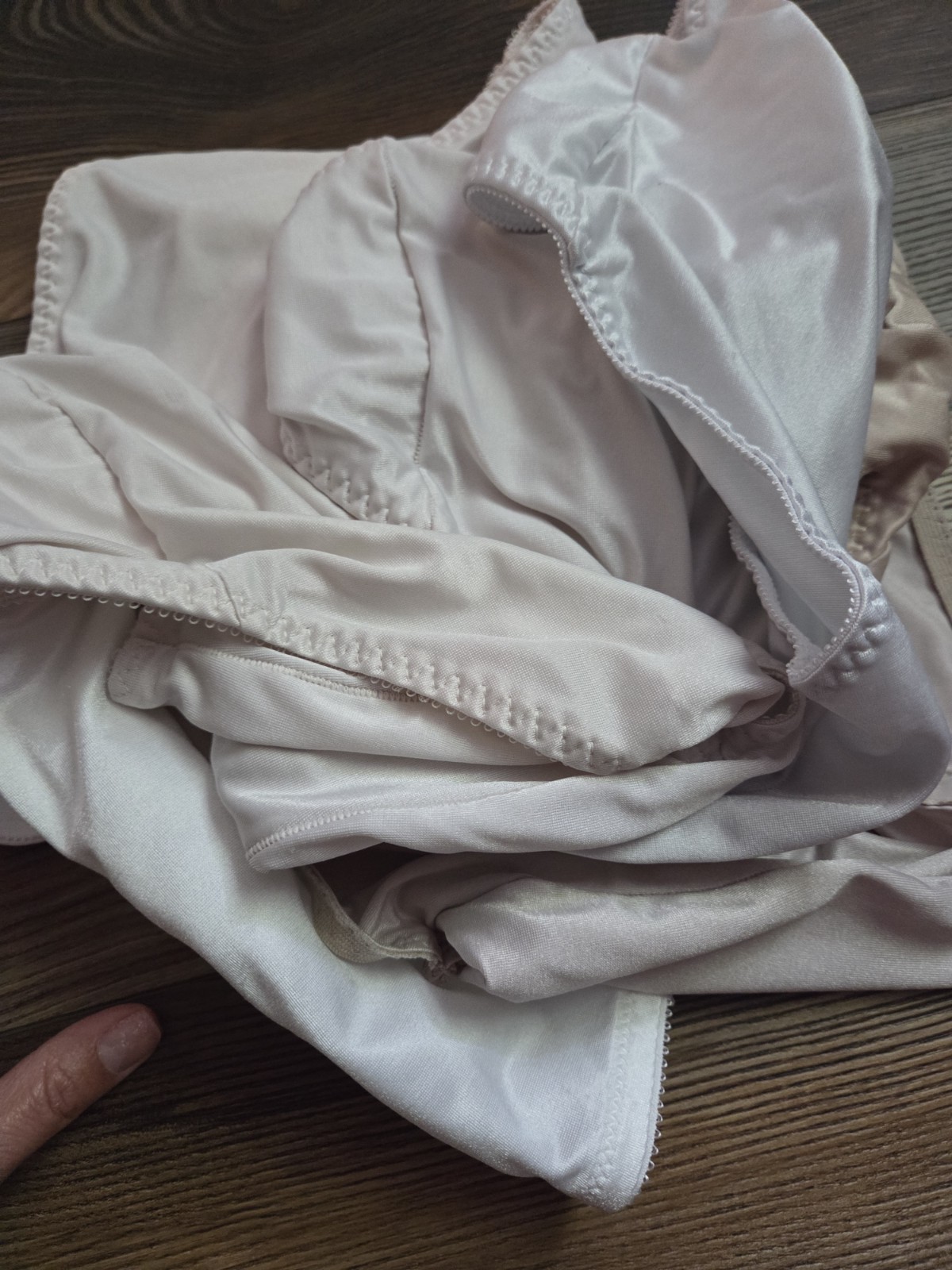 Vintage Panties Brief Nylon Shiny Glossy Lingerie Glam Sissy Sz M Lot Of 6