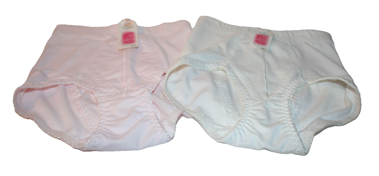Lot of 2 Womens Panties Briefs with Front Pocket Cotton Elastane Large 309