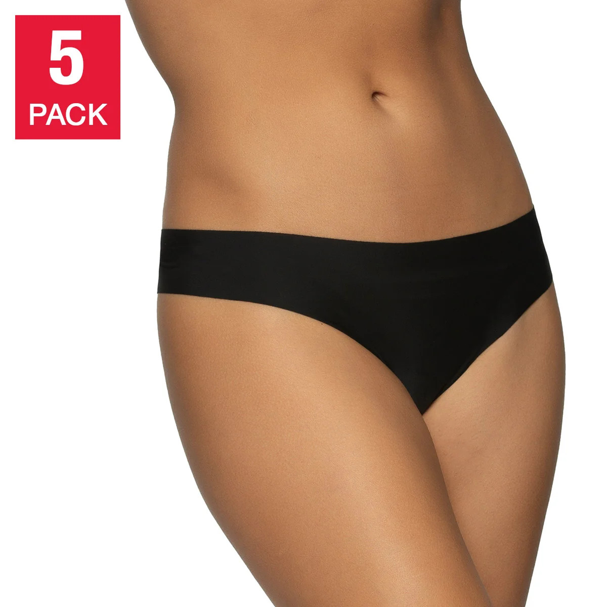 Felina Women’s Clean Cut Thong, 5-Pack, Size: XL