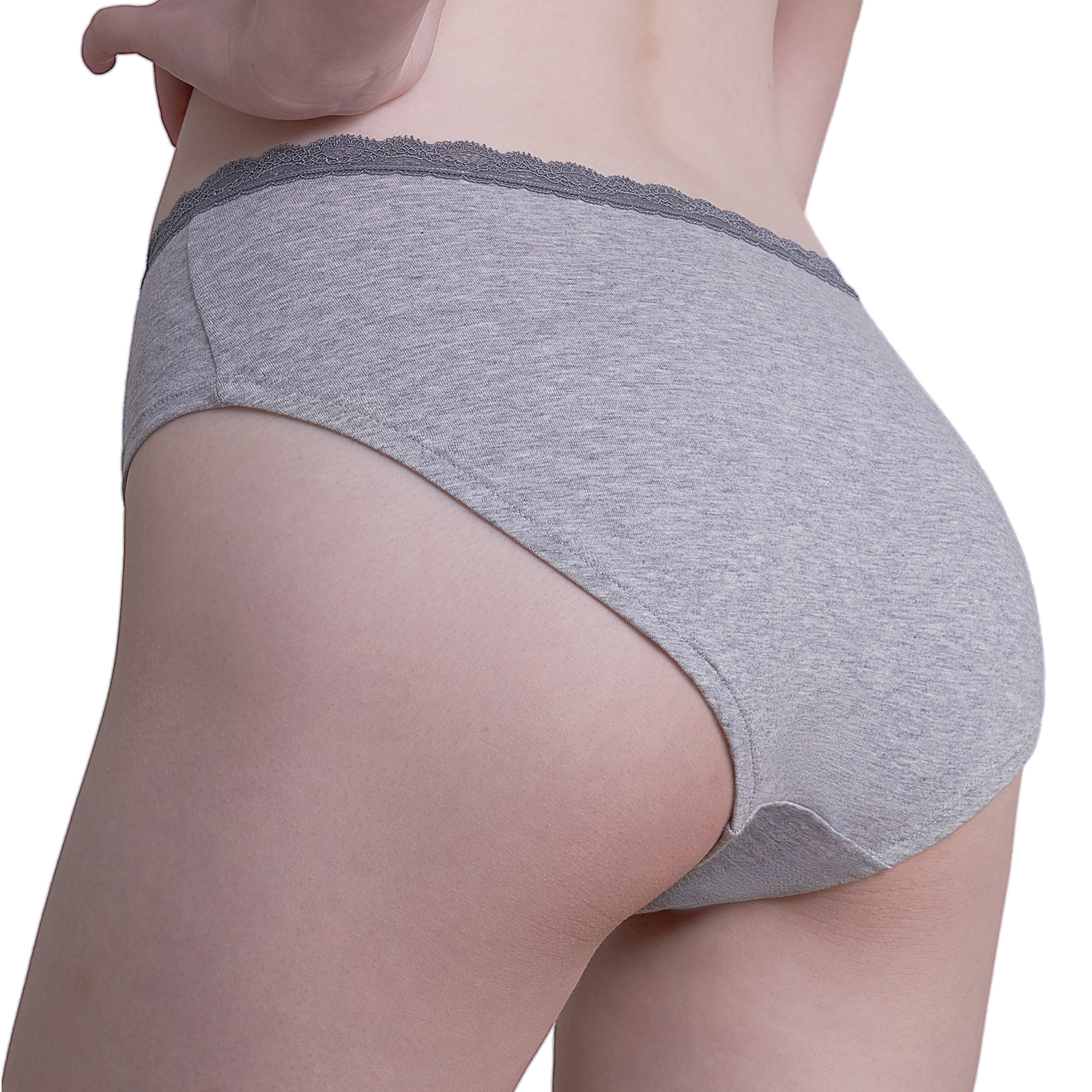 6PK Womens Cotton Underwear Lace Hipster Panties Briefs Assorted Colors