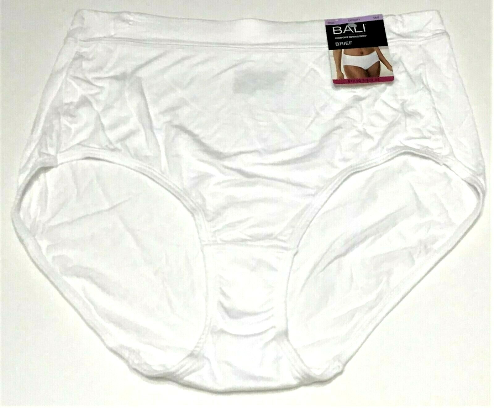 medium / 6 – NWT Bali Comfort Revolution brief panty white rayon (c224)