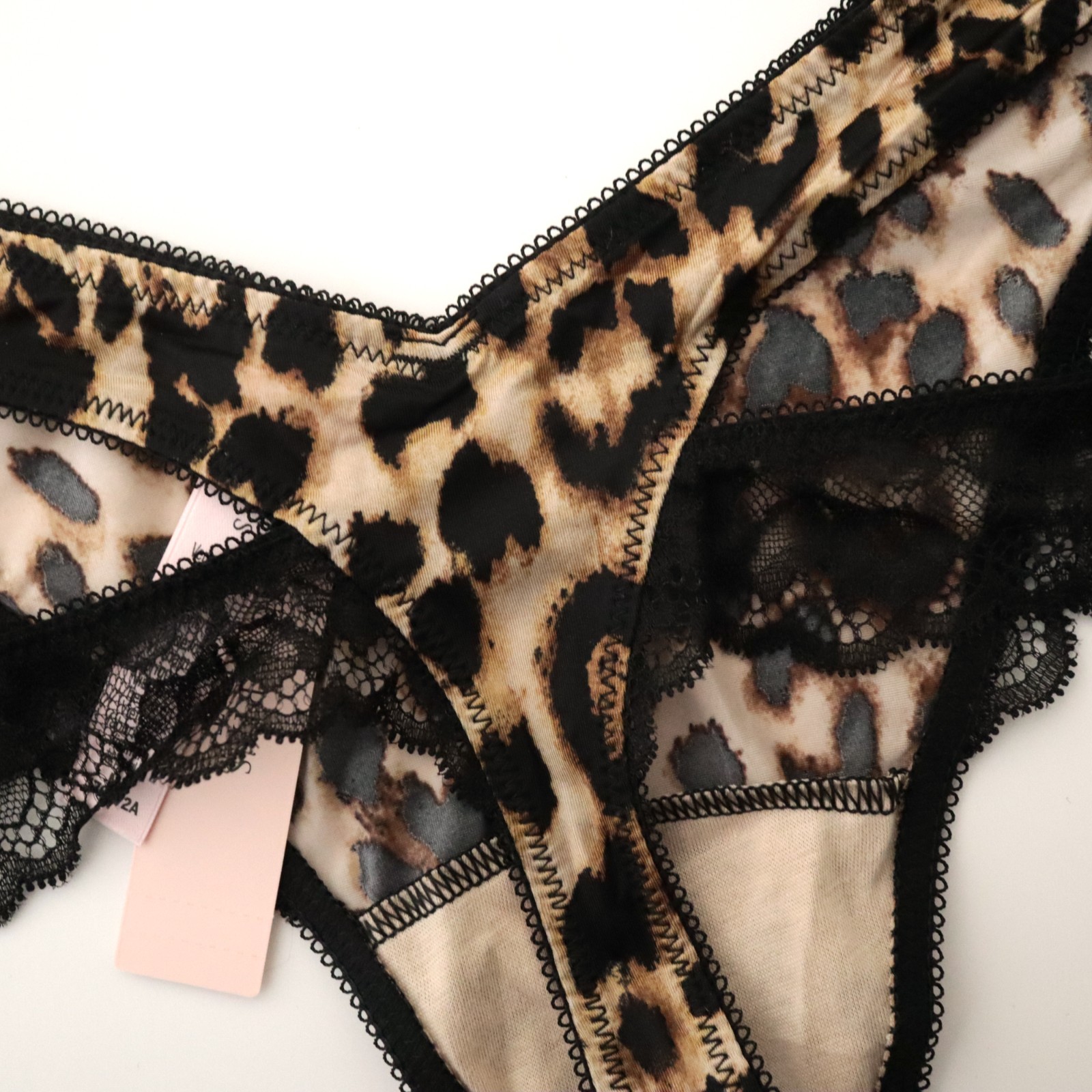 VICTORIA’S SECRET Very Sexy Rose Lace Trim Strappy Cut Out Thong Panty S M L