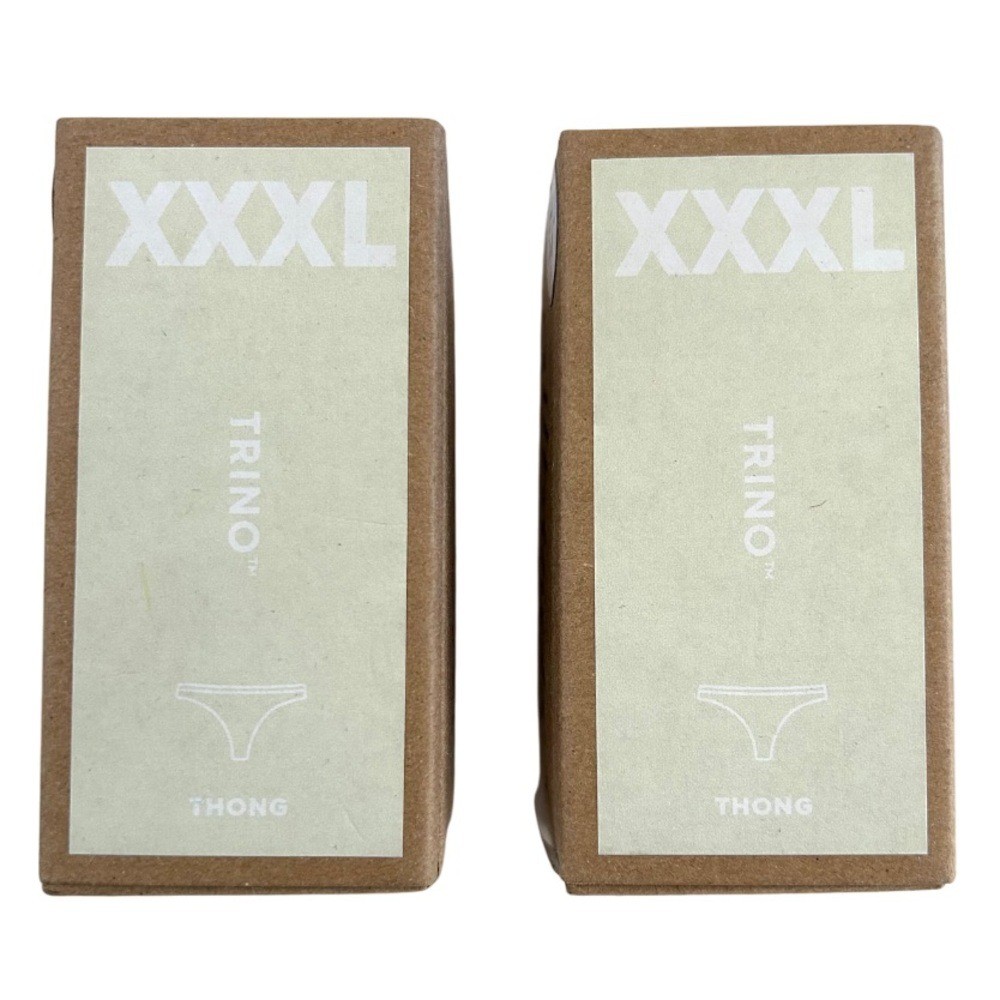 Allbirds Women’s Thong Underwear set of two XXXL peppercorn lyocell Wool NEW