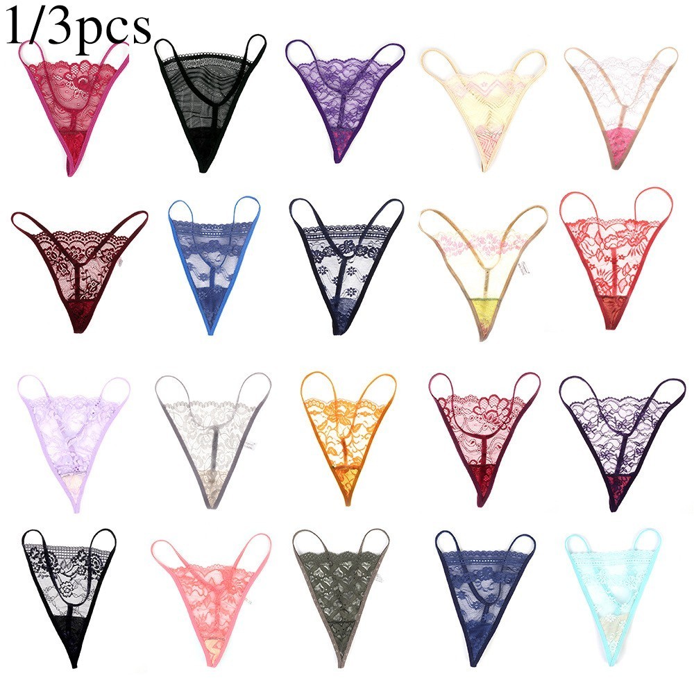 Briefs Panties Underwear Knickers Lace Nylon Thong/String V-string Women
