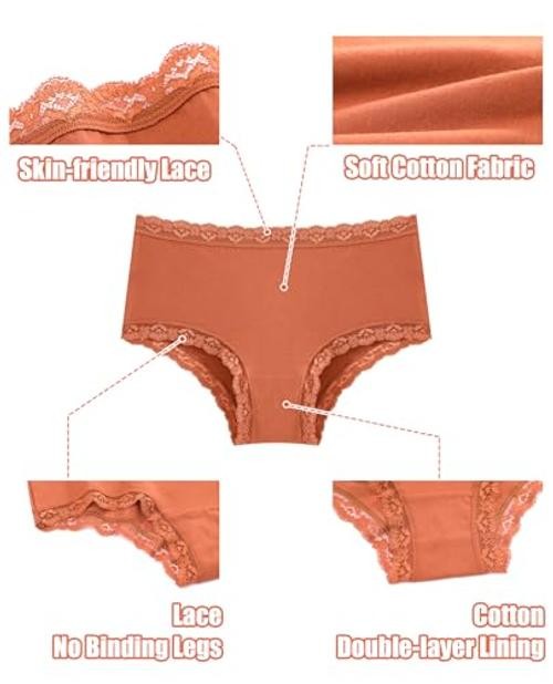 Cotton X-Large A 6 Pack(black*1 White*1 Orange*1 Grey*1 Beige*1 Pink*1)