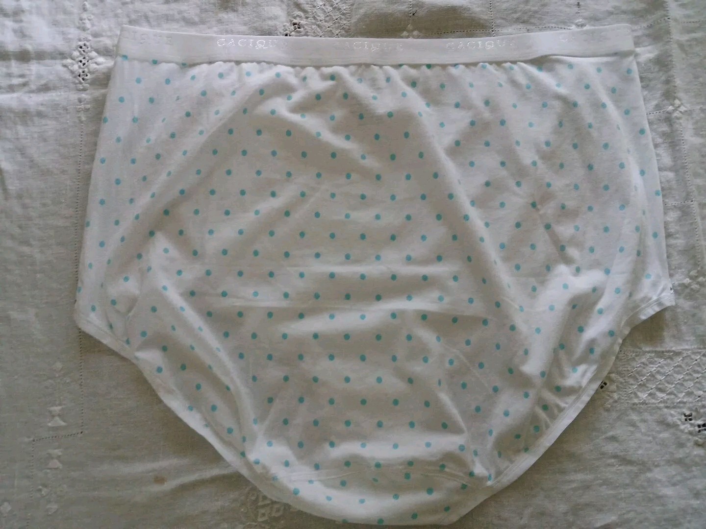 NWOT Cacique Cotton Sz18/20 High Waist Brief Multicolor Polka Dot Floral Panty