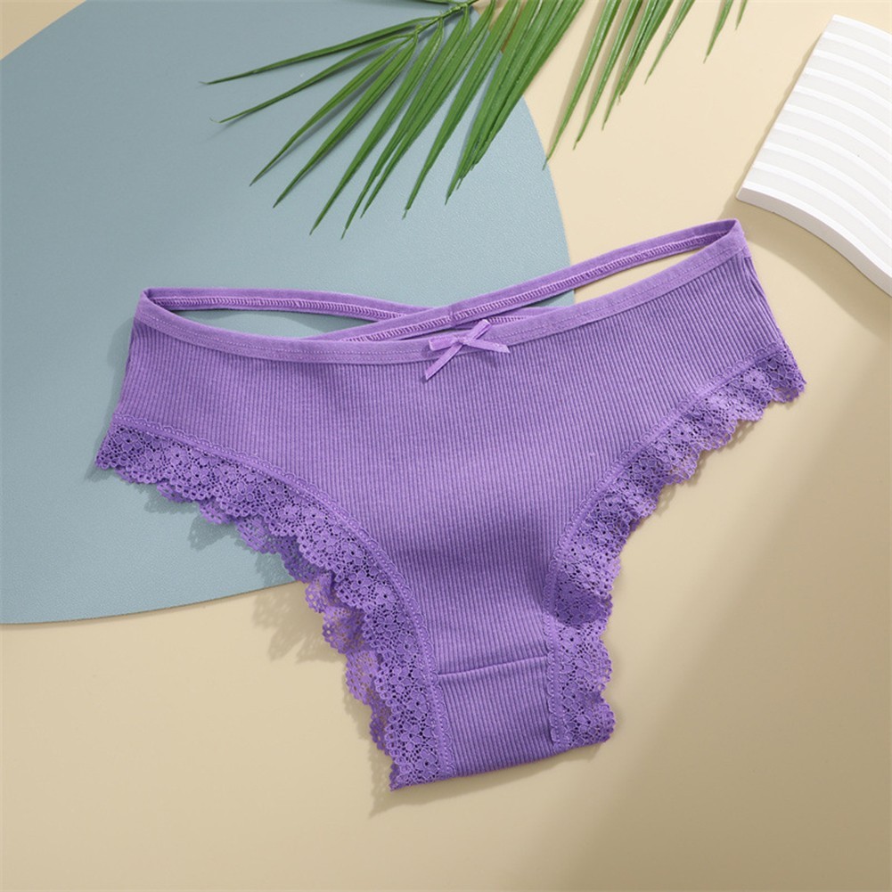 Lace Edged Underwear Triangle Pants For Daily Wear Applicable For Women