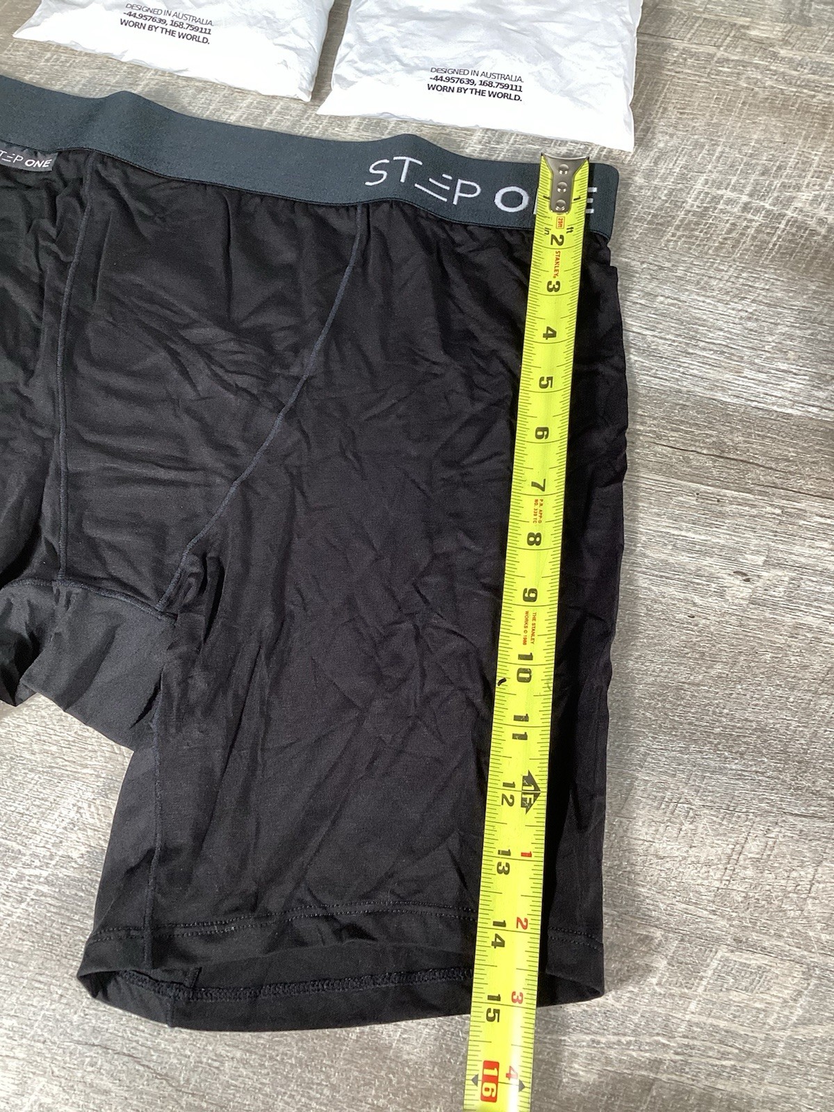 Step One Womens Boxer Briefs XL Black Bamboo Underwear 4 Pack New In Bag