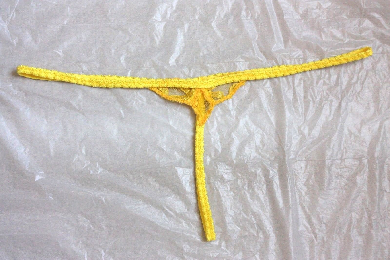 Sexy Hot Women Exotic Lingerie G-String. Thong Yellow