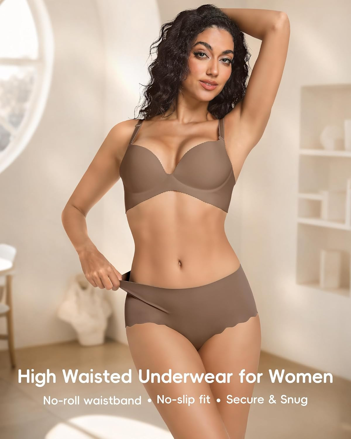 Seamless Underwear for Women No Show No Panty Line Womens Panties High Waisted