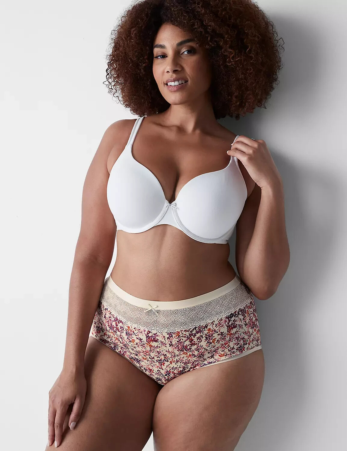 NWT Lane Bryant CACIQUE FALL FOLIAGE LACE FULL COTTON BRIEF 22 24 2X