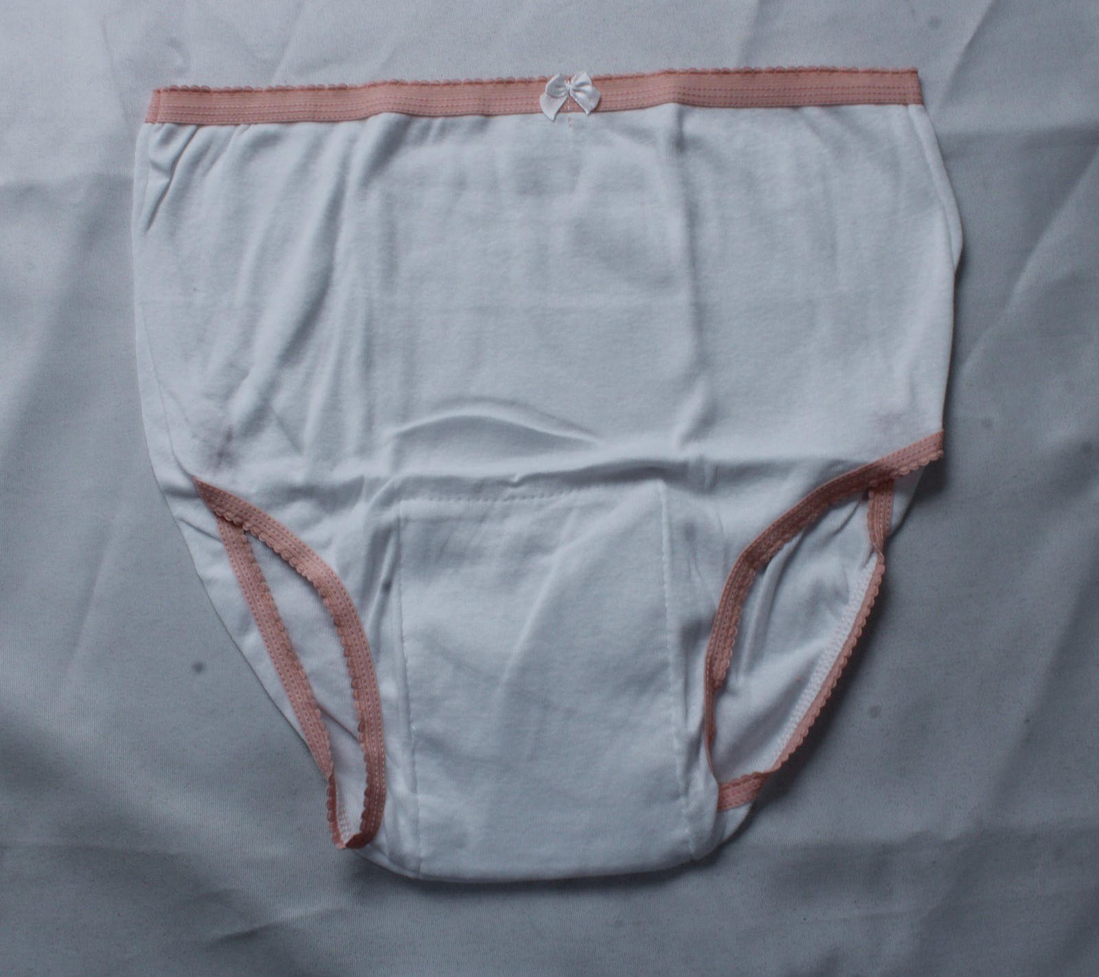Inspire Women’s 100% Cotton Protective Panty W/ Mesh Pocket AC2 White Large NWT