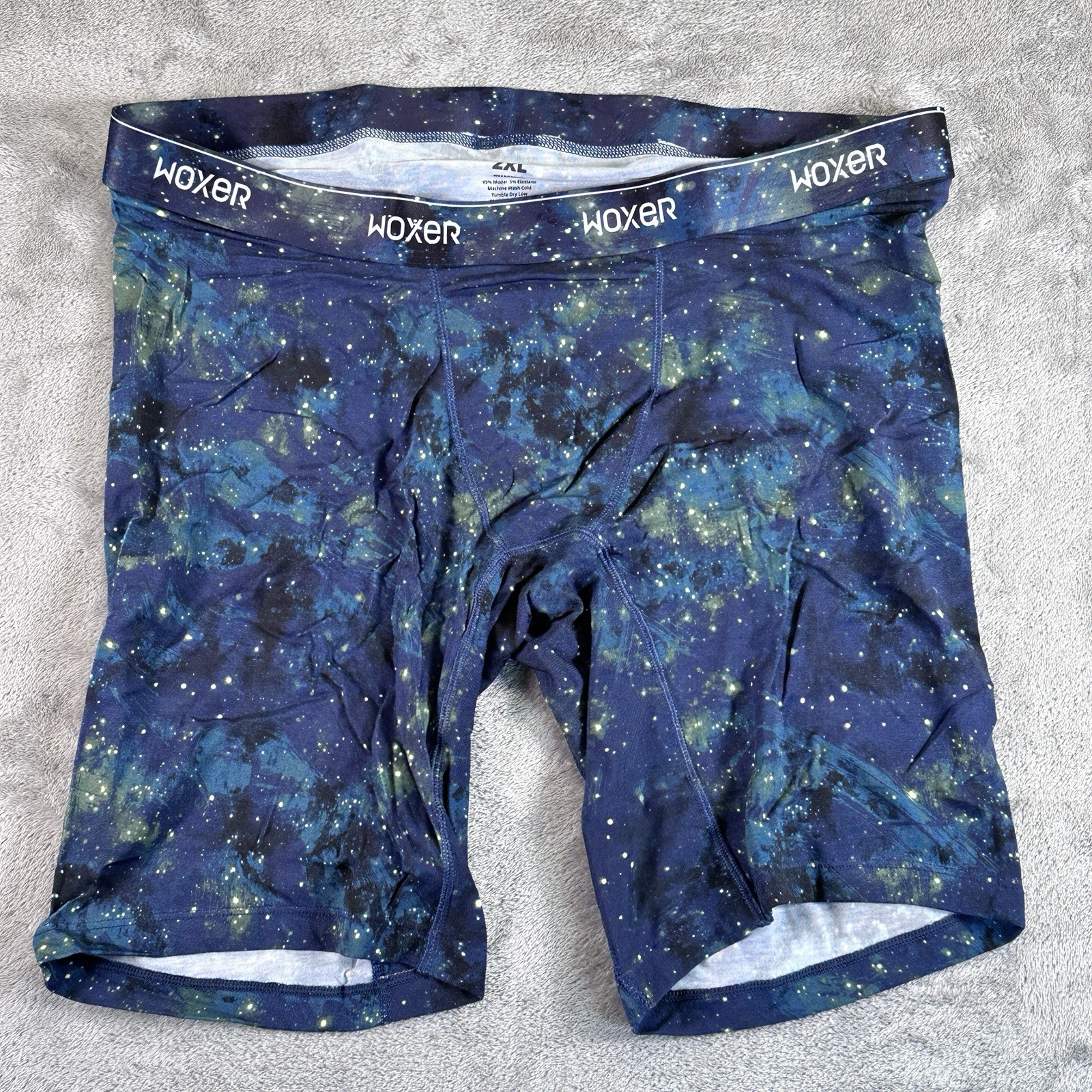 Woxer Women’s Lightweight High Wasted Biker Shorts Size 2XL Color Starry Night