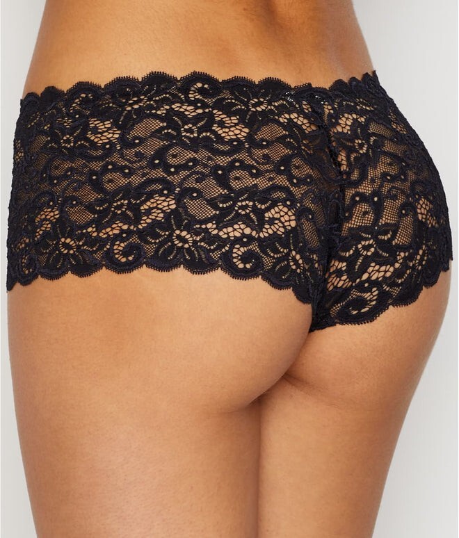 BRAND NEW Hanro LUXURY MOMENTS BOYLEG PANTY SIZE XS COLOR Black
