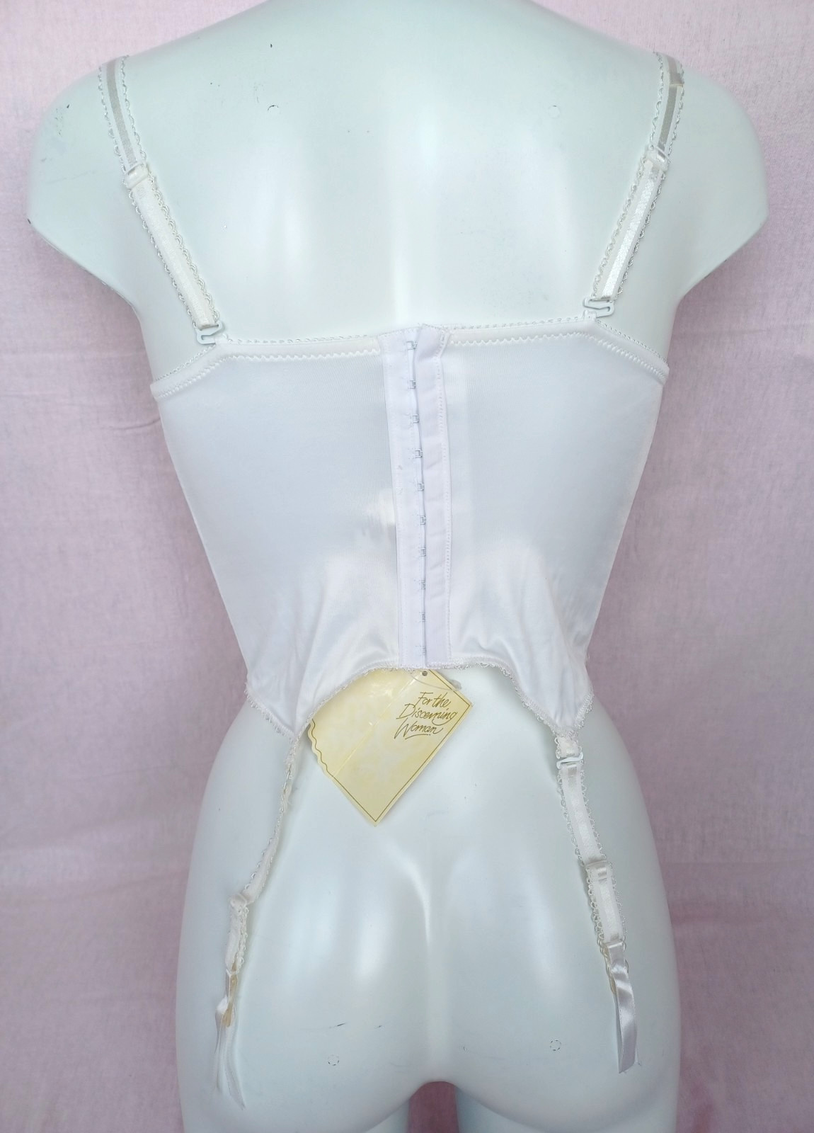 PANACHE Lingerie Beautiful Cream Smooth Satin Side Lace Suspender Basque Sze 32C