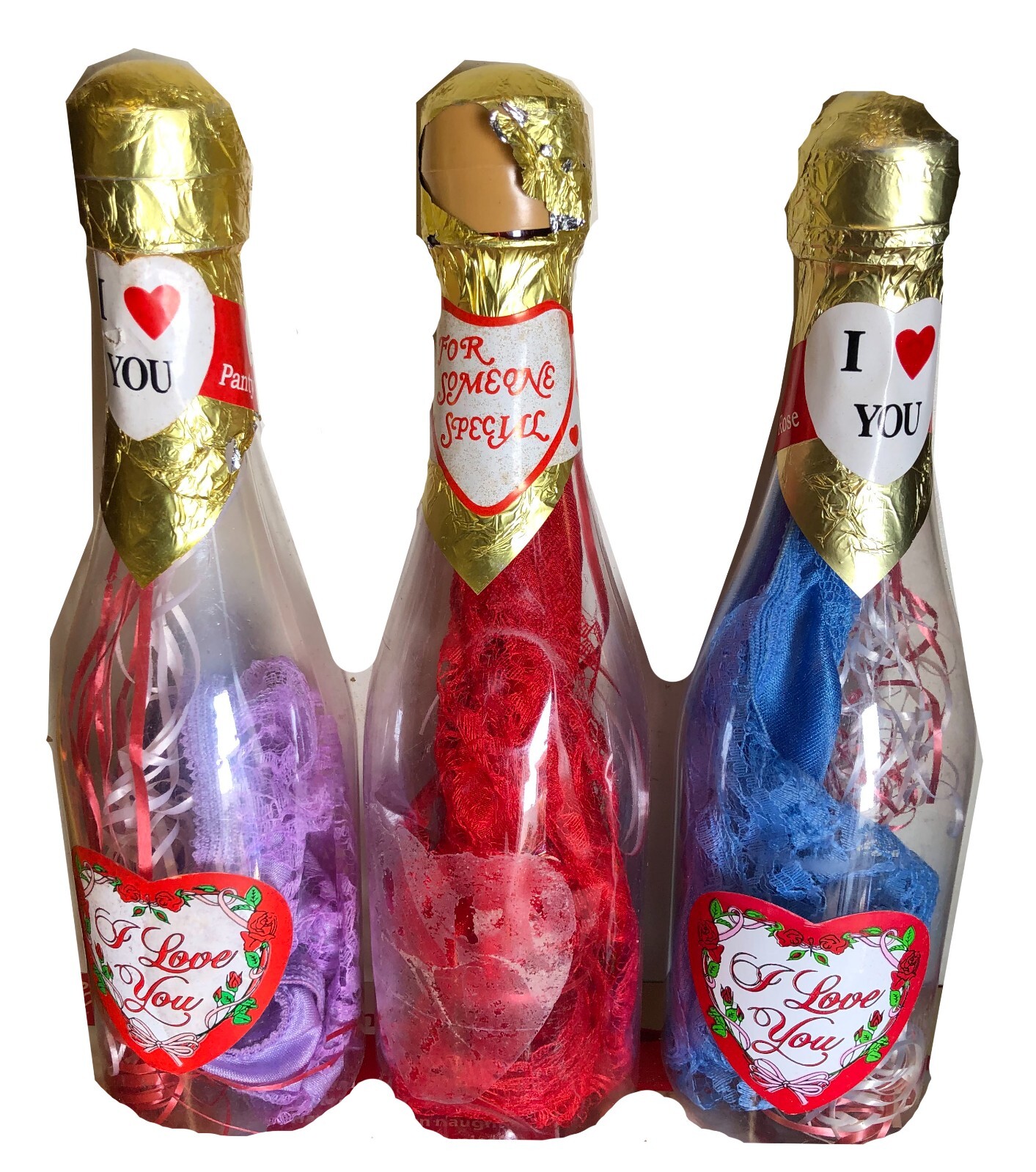 Red Roses Panties in a bottle _ Lingerie Underwear – Many Colors