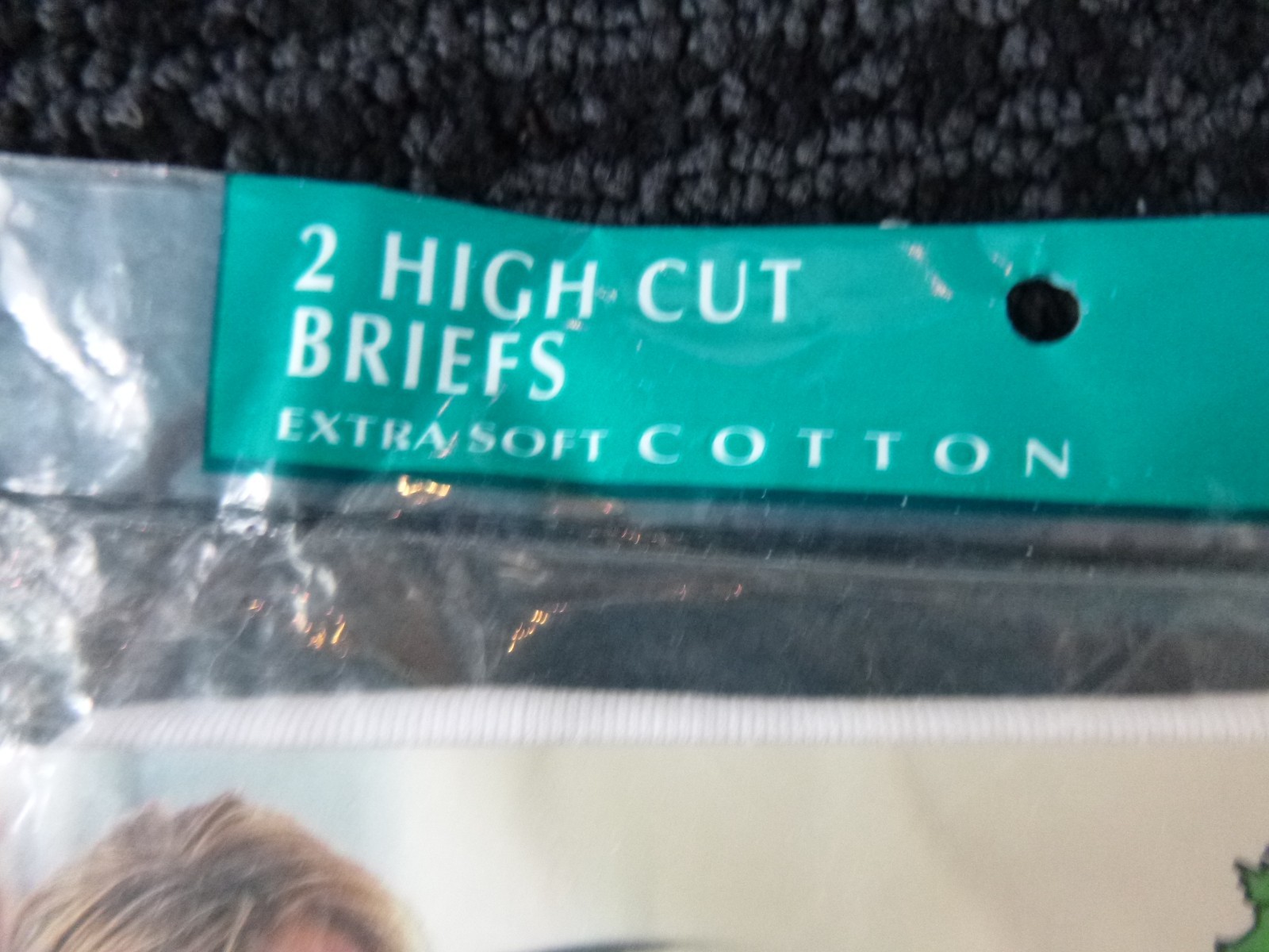 Pkg of 2 VTG 1999 Fruit Of Loom High Cut Naturally Seamless Cotton Briefs Sz M