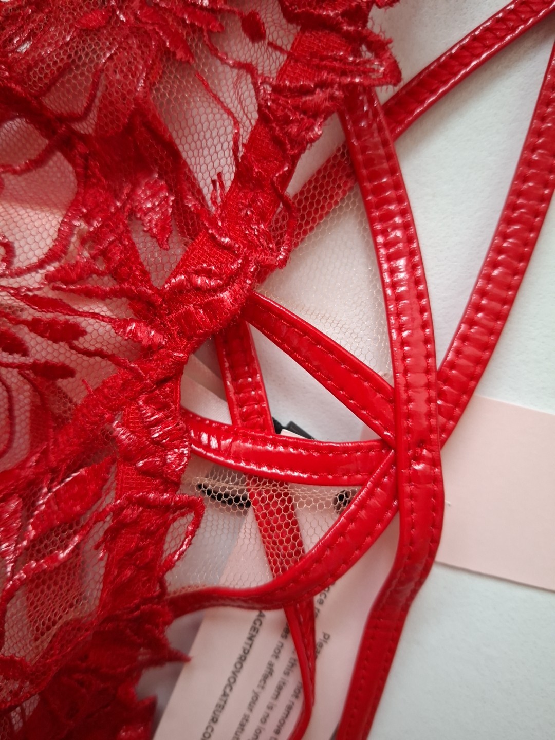 AGENT PROVOCATEUR Red Ozella THONG SIZE AP 1 X SMALL UK 6-8 BNWT