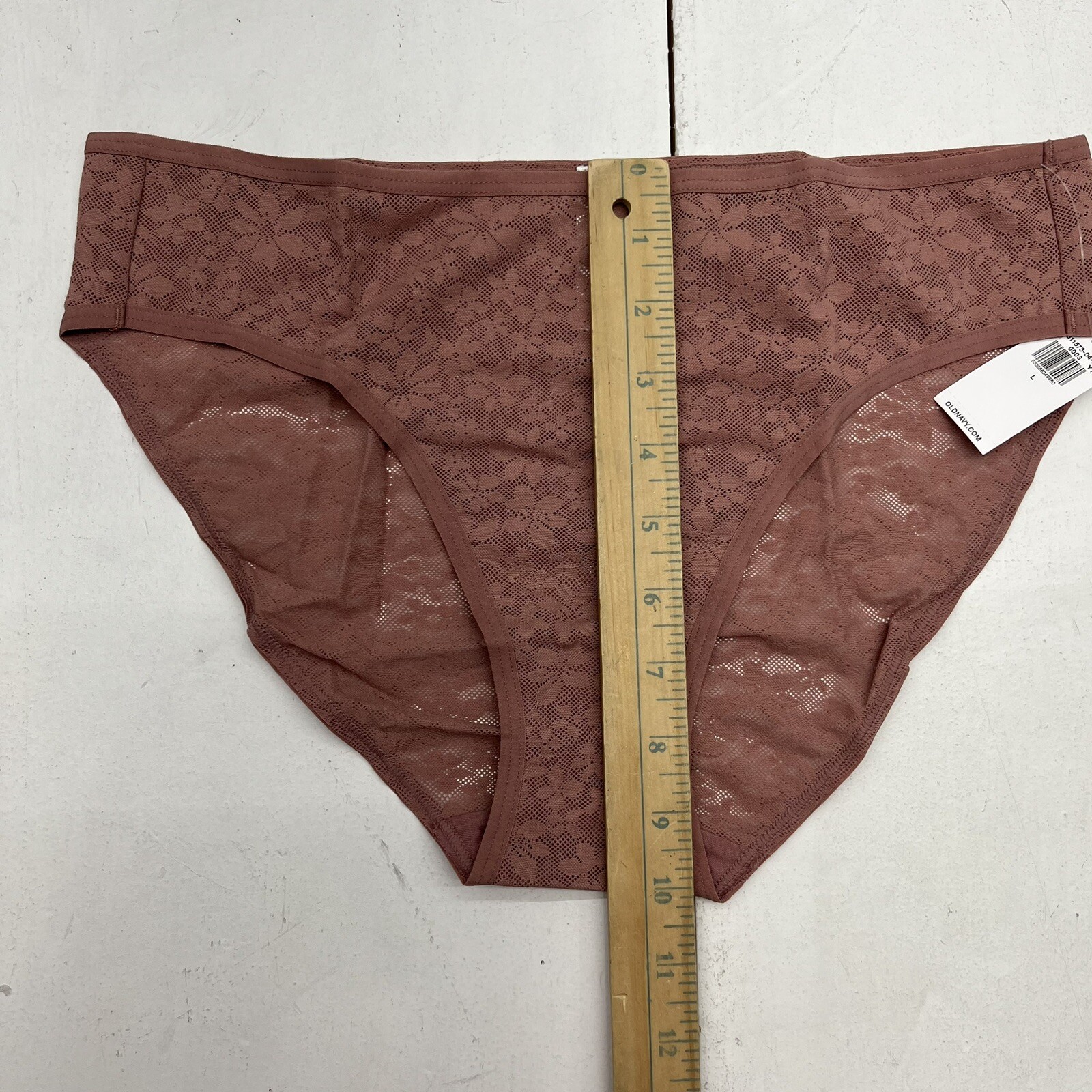 Old Navy Quartzite Mid-Rise Floral Mesh Bikini Underwear Women’s Size Large NEW