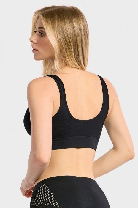 Sofra Ladies Seamless Removable Cups Sports Bra BR0124SP – 6 Pack