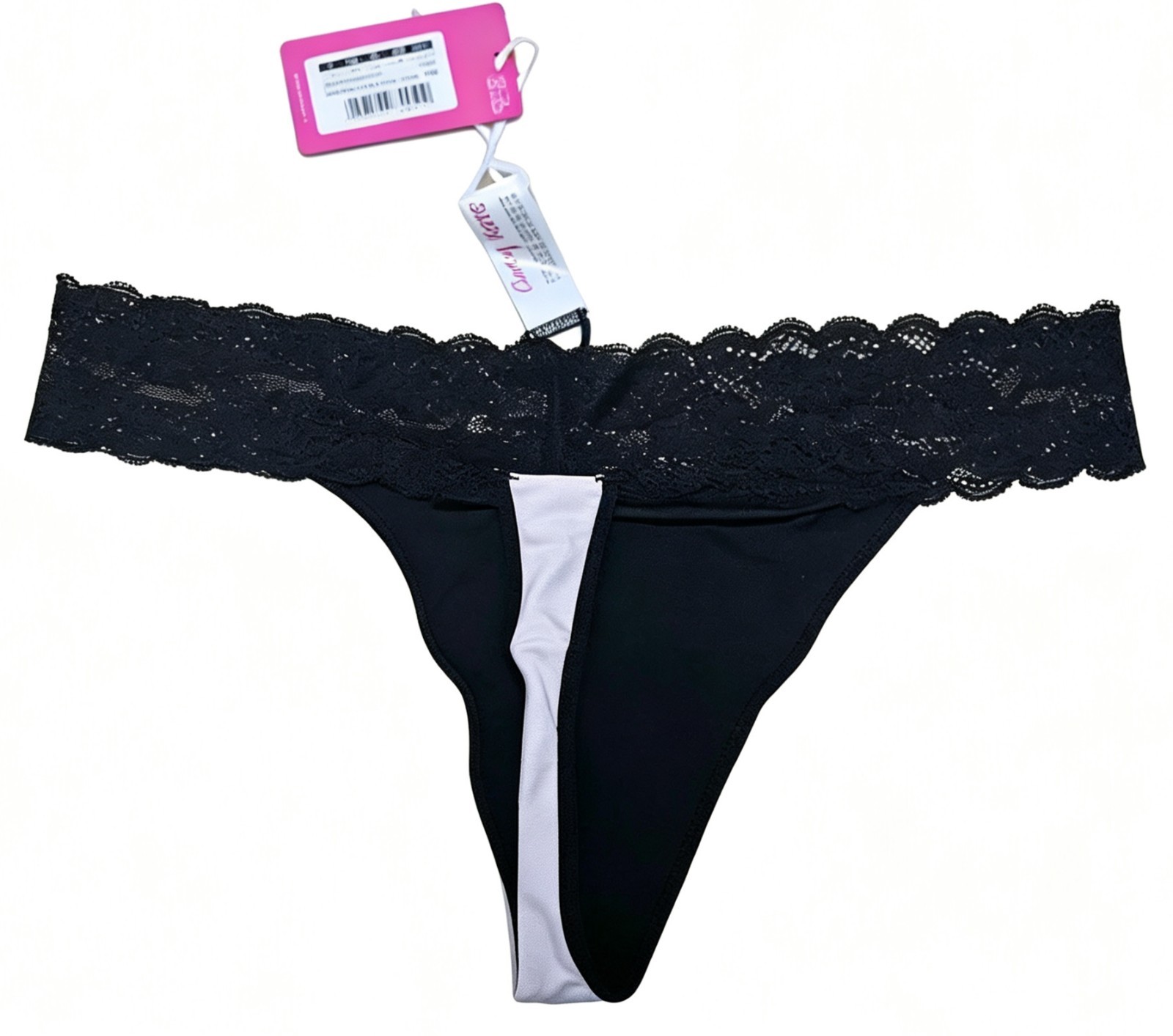 CURVY KATE Twice As Nice Reversible Thing Black Pink UK 12 US 8 EU 38