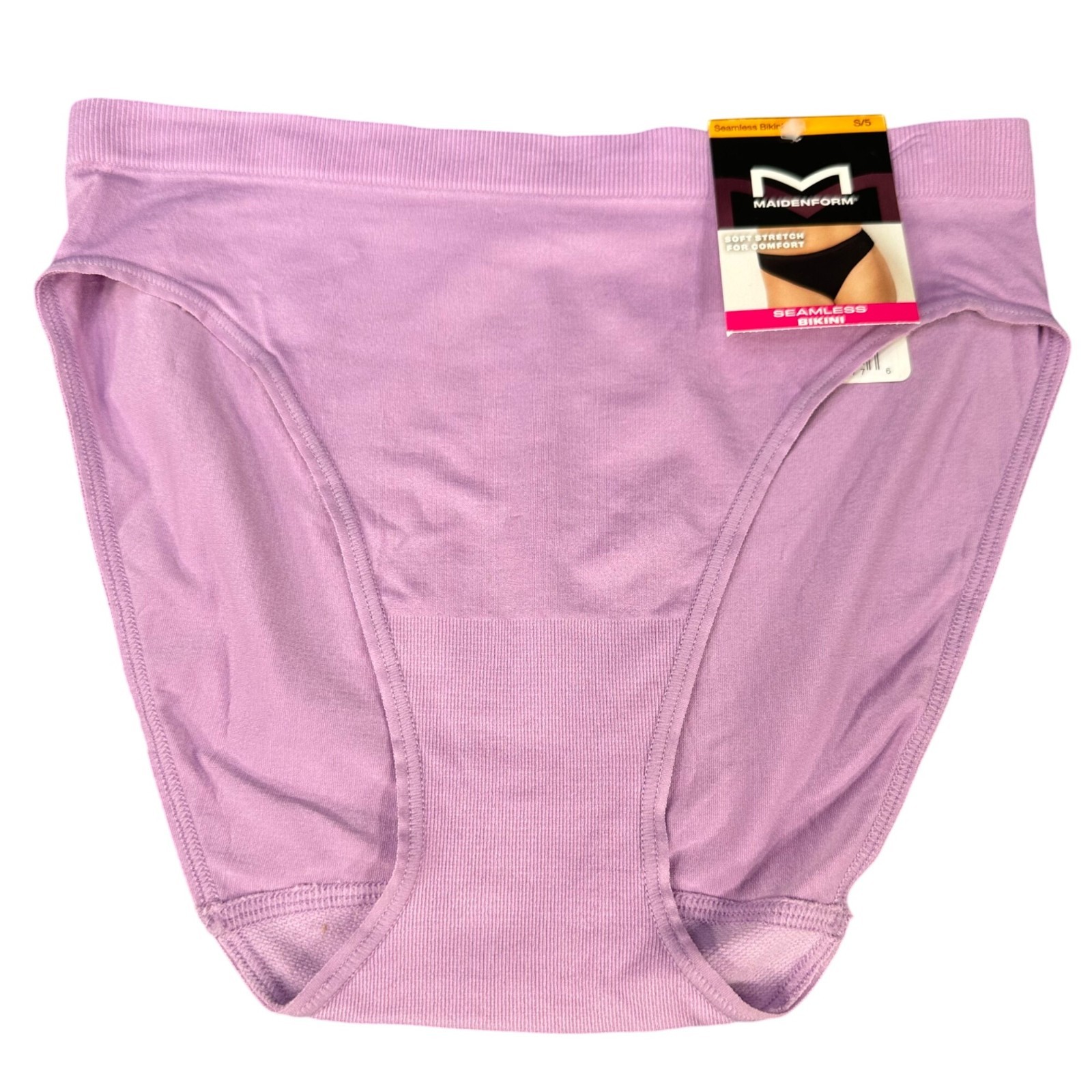 Maidenform Womens Size Small 5 Panty Bikini Seamless Super Soft Lavender New