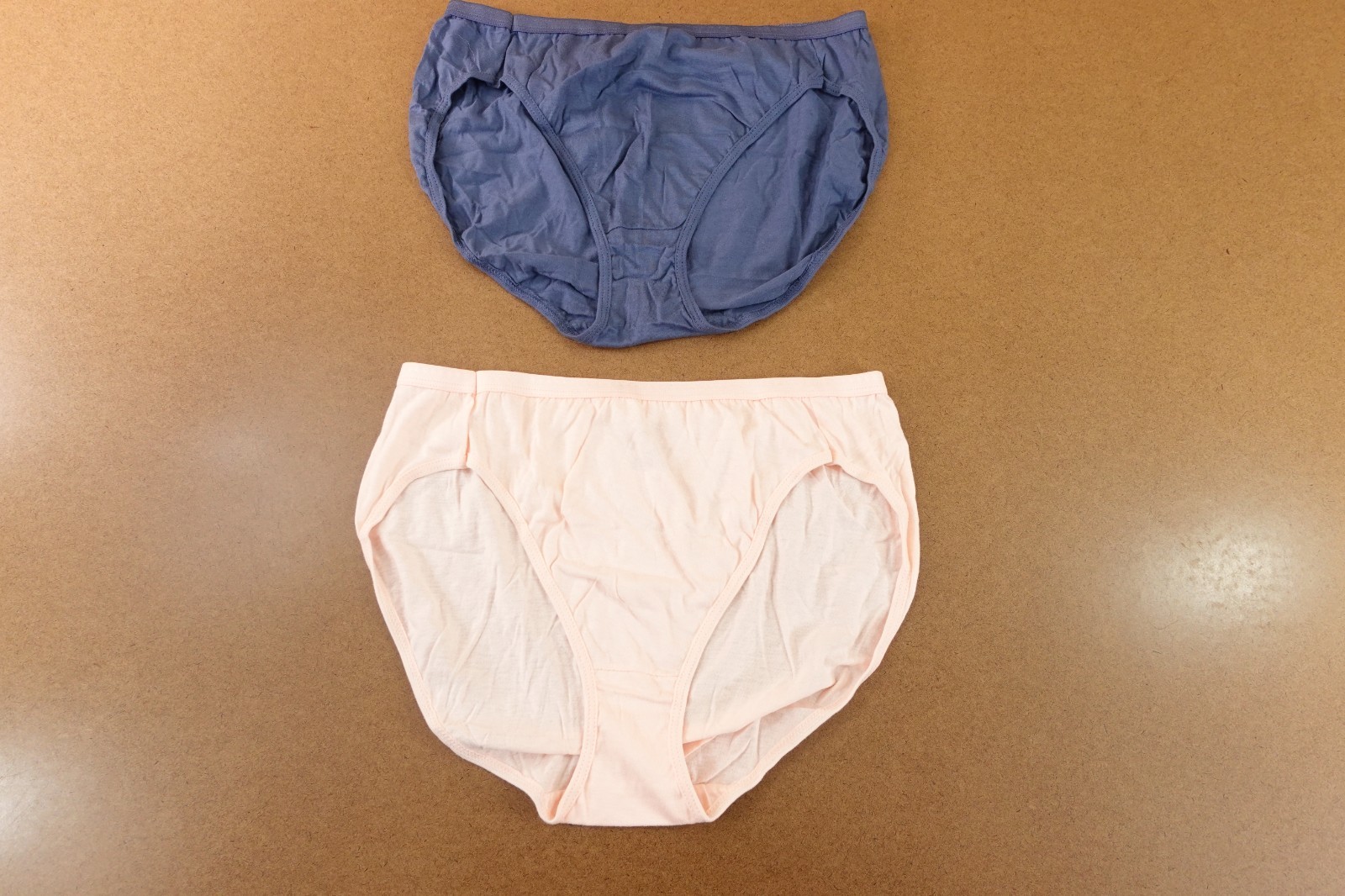 Hanes Womens Size 9/2XL Blue Pink Cotton Brief Panty 2 Pieces New