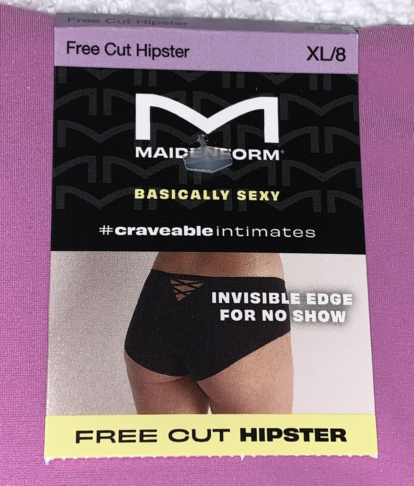 MAIDENFORM Basically Sexy M Free Cut Hipster Panty Womens Sz M 6 XL 8 2XL 9