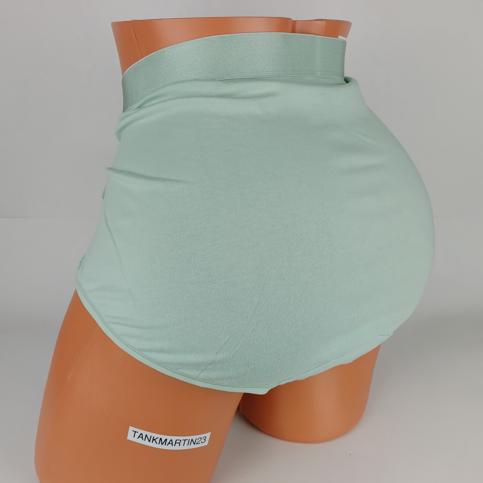 LANE BRYANT CACIQUE PLUS COTTON FULL BRIEF 18/20 PANTY PASTAL GREEN LACE HIPS