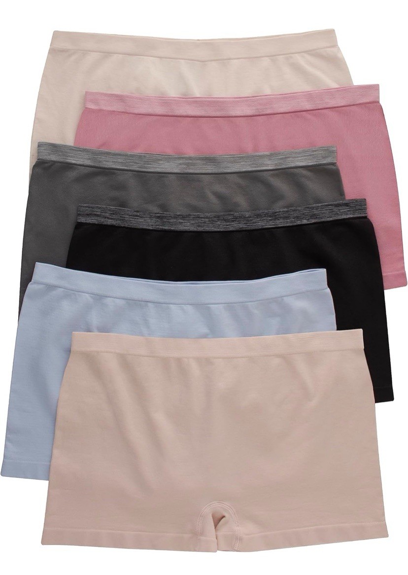 Hanes Women’s Comfort Flex Fit Seamless Boyshort Underwear 6-Pack Sz S❗️No Tags