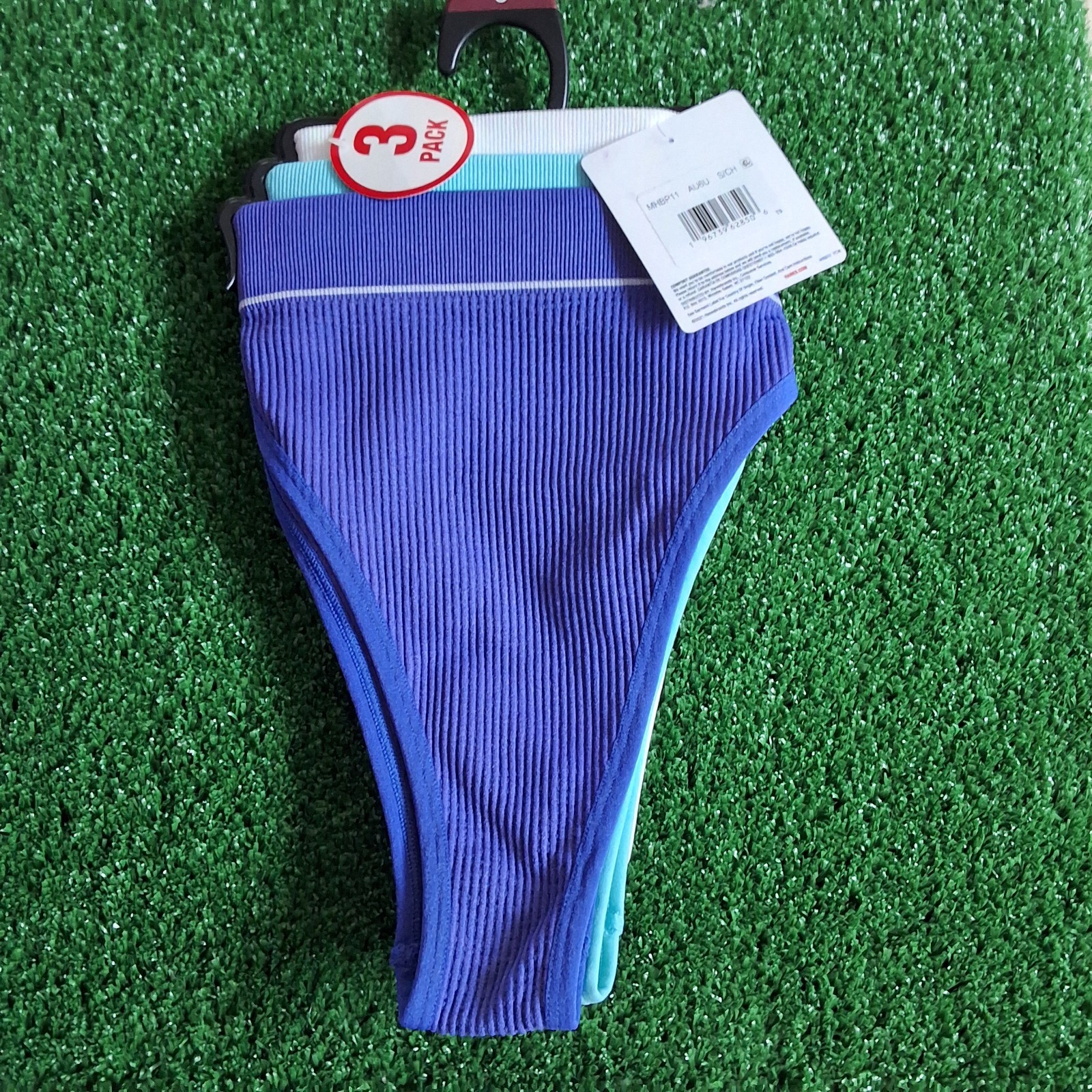 Hanes Originals Women 3-Pair Seamless Ribbed Hi-Rise Cheeky Underwear Size S NWT