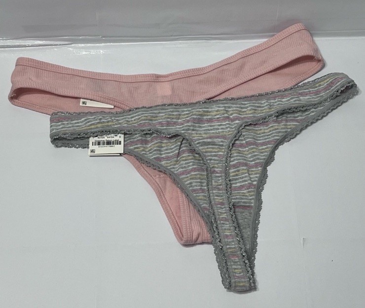 Jenni Intimates & Chapter Club Thong Panties Size L Lot Of 2