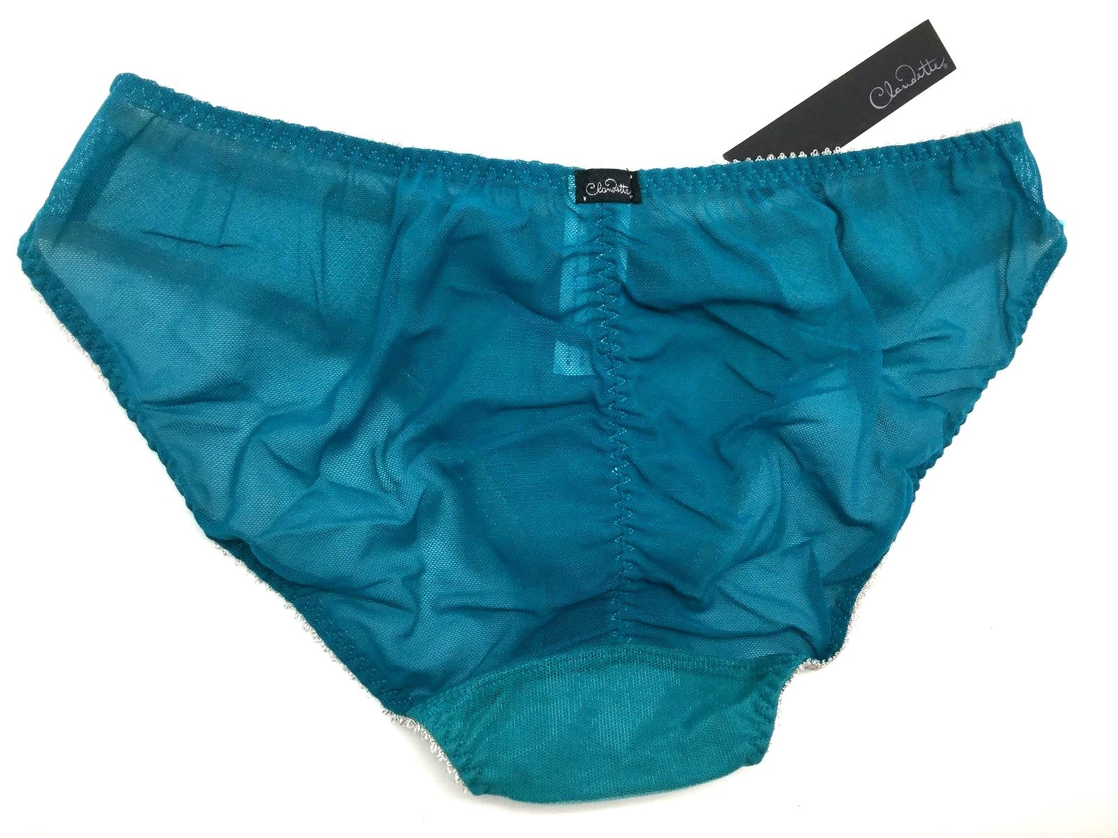 New Claudette Brassiere Dessous Mesh Bikini Panty Brief Lingerie Panties Peacock