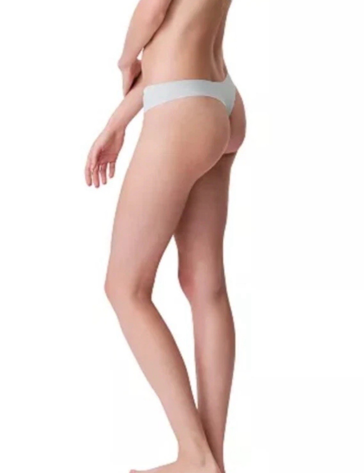Calvin Klein Invisibles Solid Thong Panty Jade SZ Small Bikini.